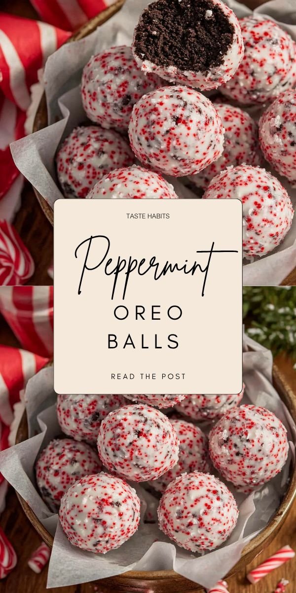 Peppermint Oreo Balls