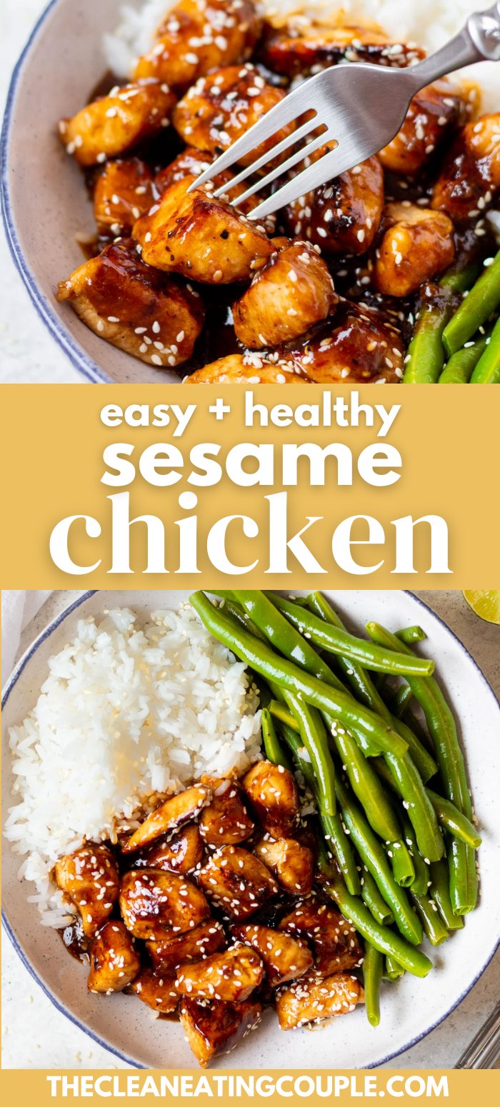 Easy + Healthy Sesame Chicken