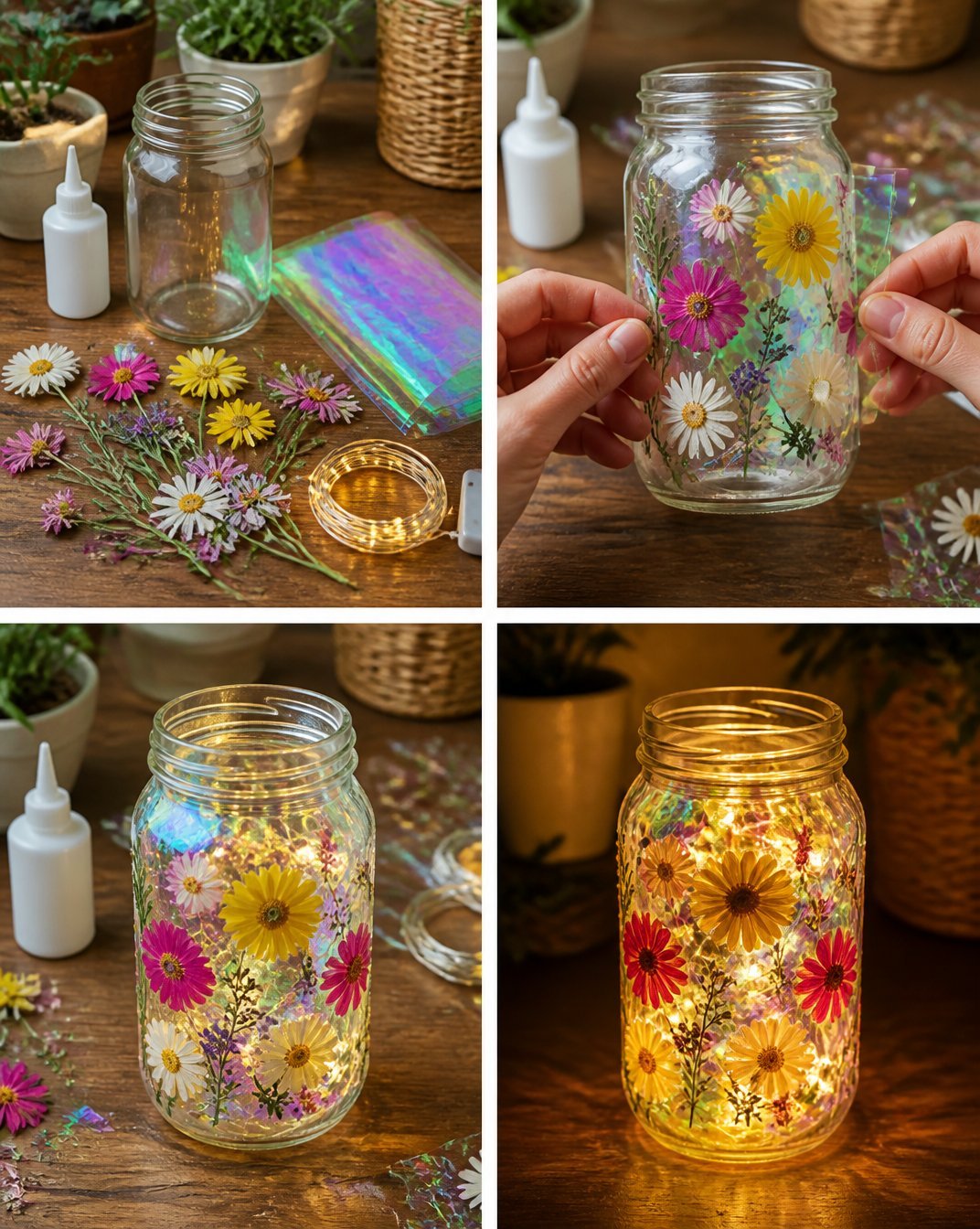 Prism Pressed Wildflower Lantern 4 Prism Pressed Wildflower Lantern
