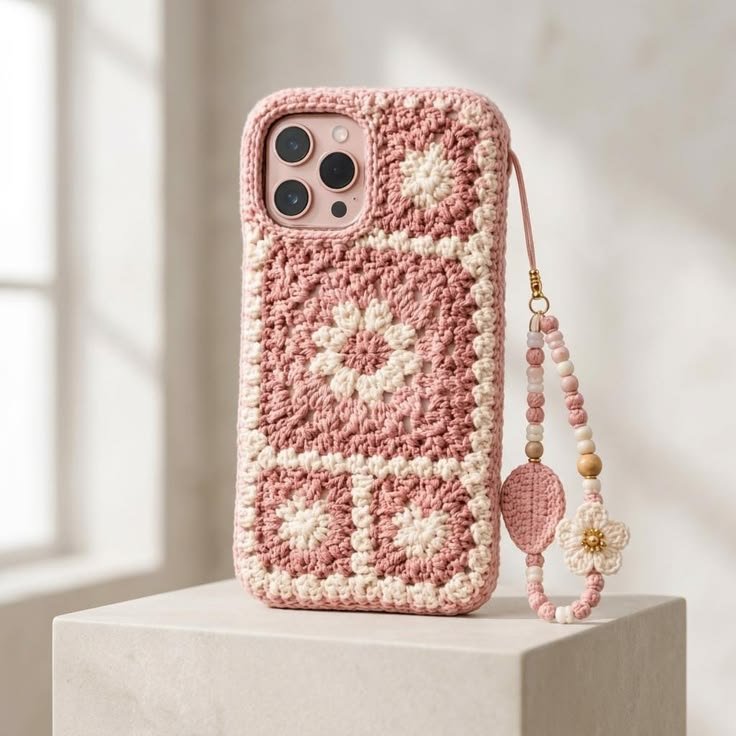 Crochet Granny Square Phone Case Tutorial 6 How to Crochet Granny Square Phone Case
