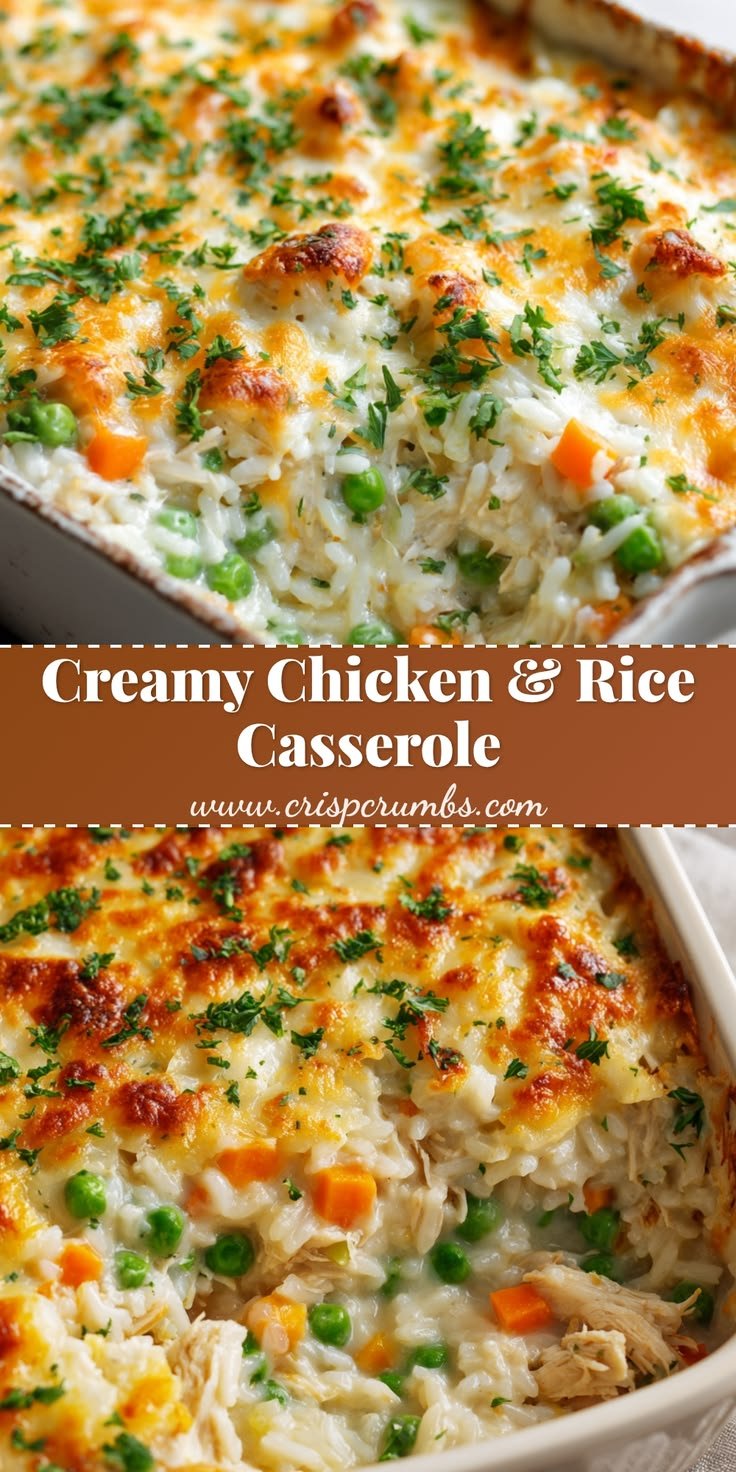 Best Ever Creamy Baked Chicken and Rice Casserole
