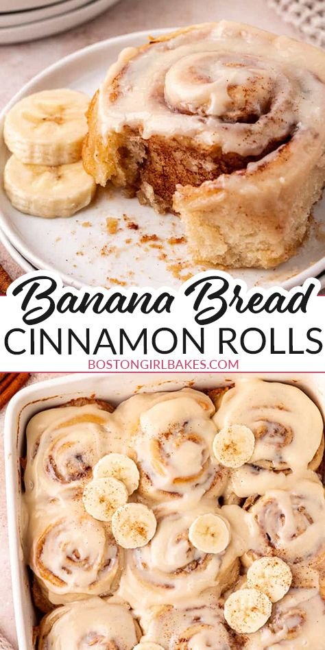 Banana Bread Cinnamon Rolls