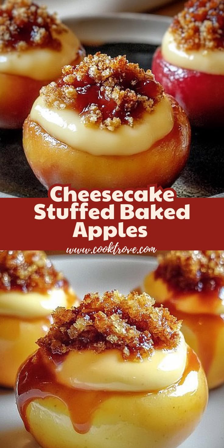 Beat the Heat with these Quick and Delicious Summer Dinner Recipes | Apples stuffed with cheese, Cheesecake filled baked apples, Stuff to make with apples