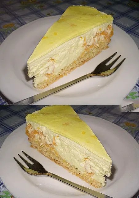 Paradiescreme Cake with Mandarins
