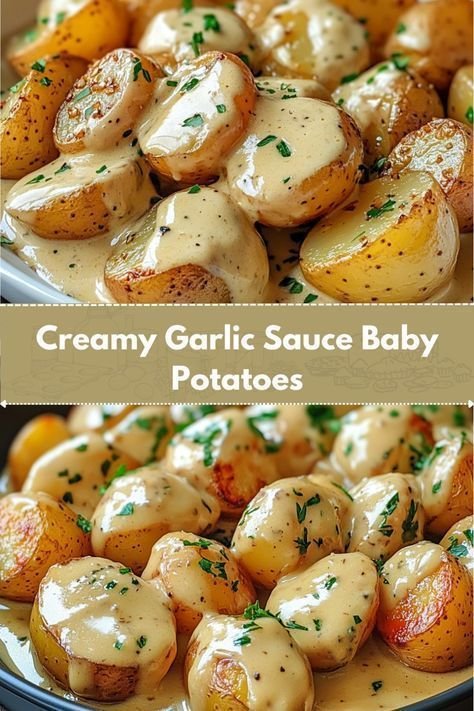 Potato recipes side dishes | Creamy garlic sauce, dinner recipes