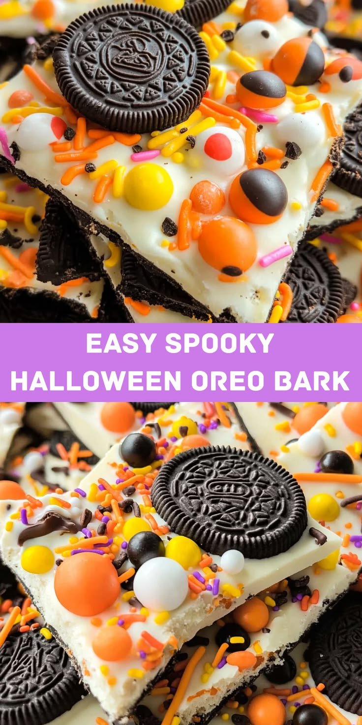 Easy Spooky Halloween Oreo Bark Recipe for Festive Fun