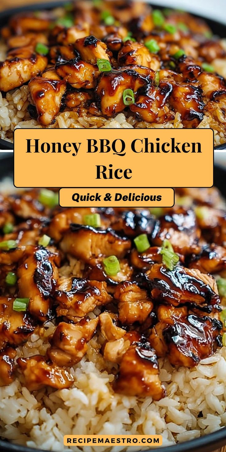 Quick & Healthy Honey BBQ Chicken Rice for Busy Weeknights