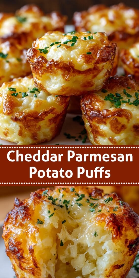 Crispy Cheddar Mashed Potato Puffs