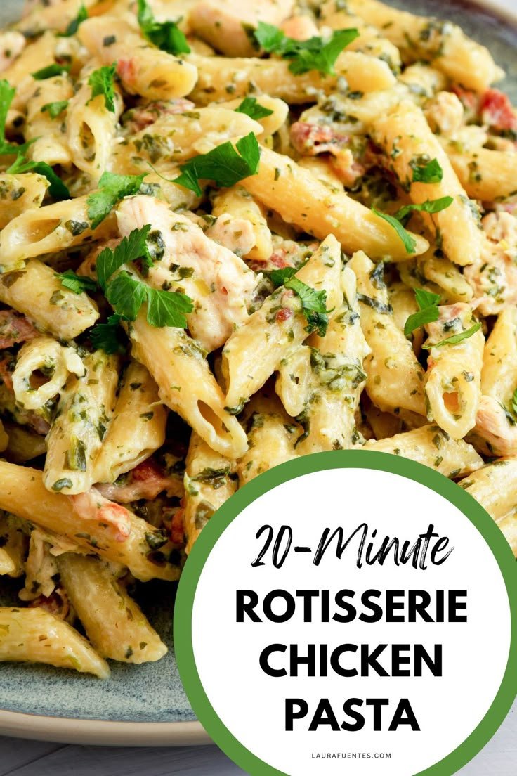 Rotisserie chicken recipes healthy | Rotisserie chicken recipes leftover, Recipes using rotisserie chicken, Rotisserie chicken pasta