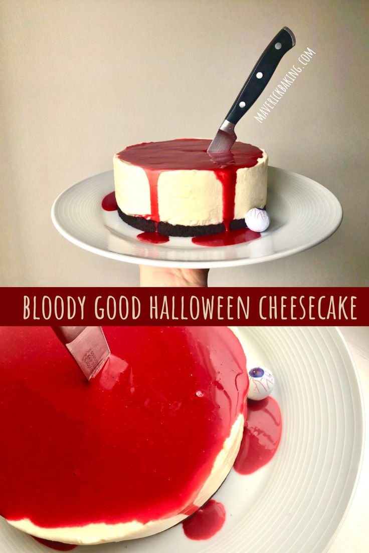 Bloody Good Halloween Cheesecake