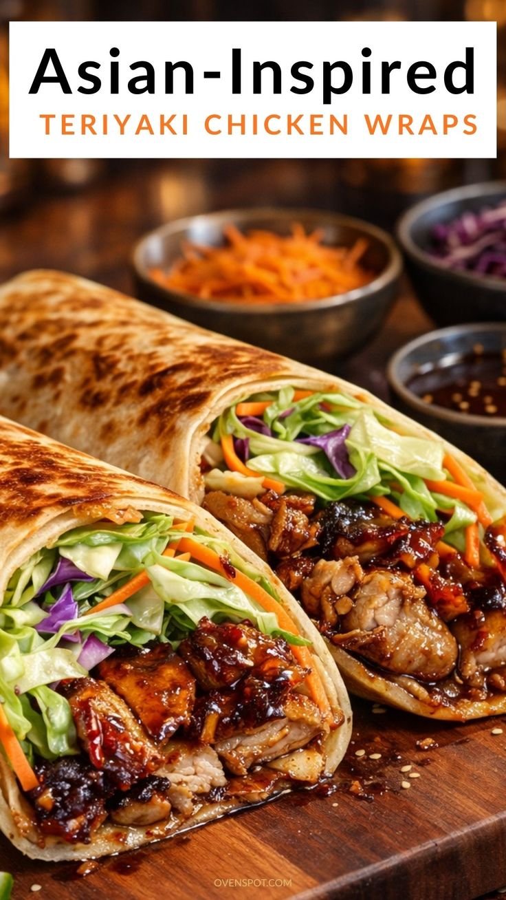 Asian-Inspired Teriyaki Chicken Wraps