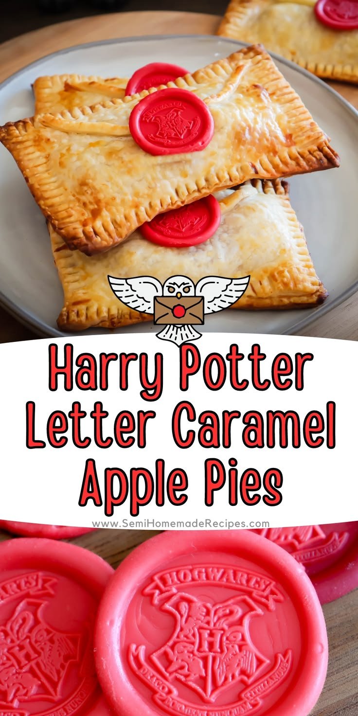 Harry Potter Letter Caramel Apple Pies