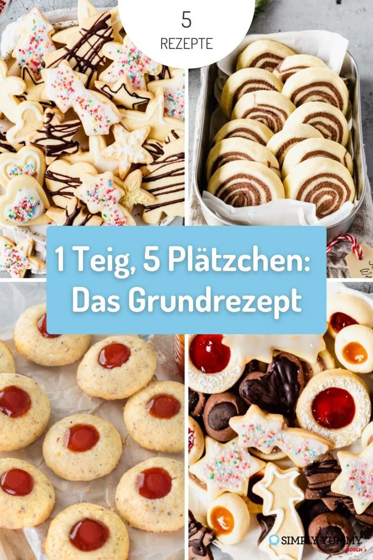 1 Teig, 5 Plätzchen: Das Grundrezept