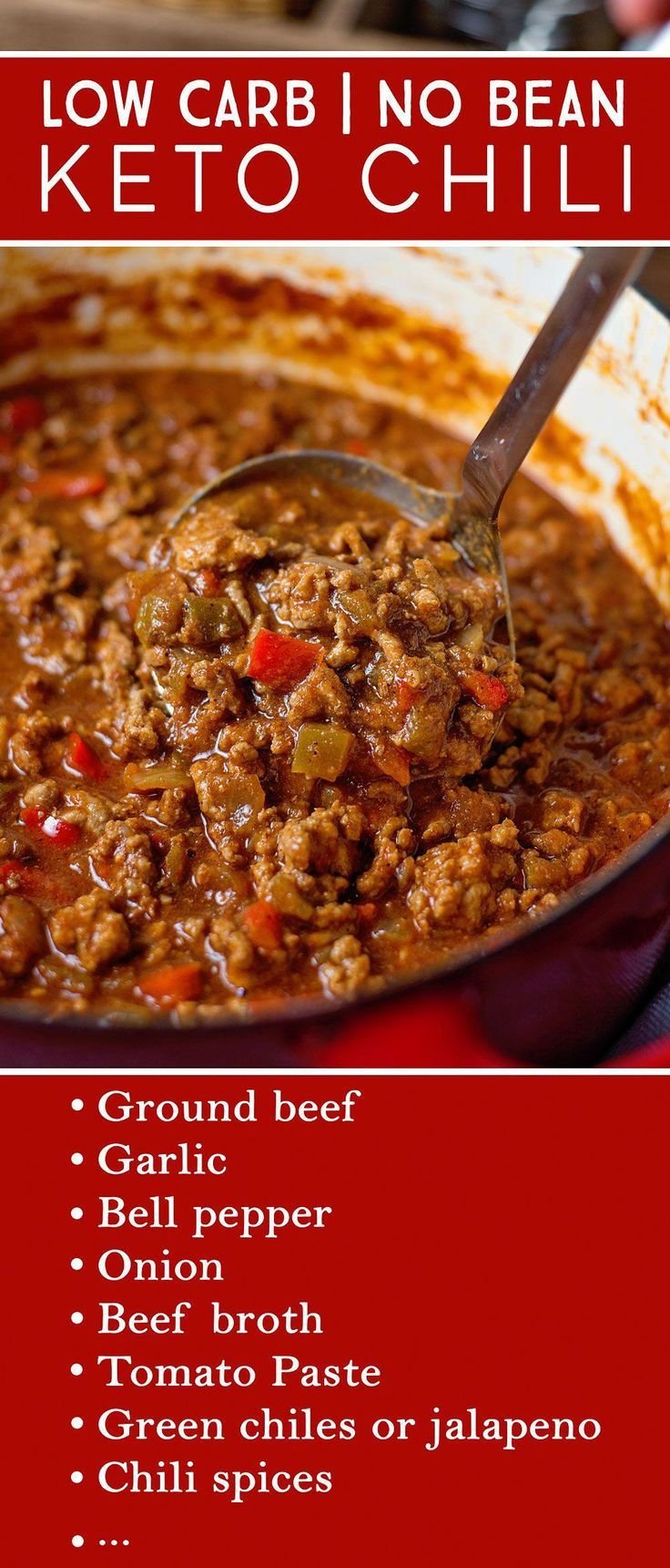 The Absolute BEST Low Carb Chili Recipe (No Bean Chili)