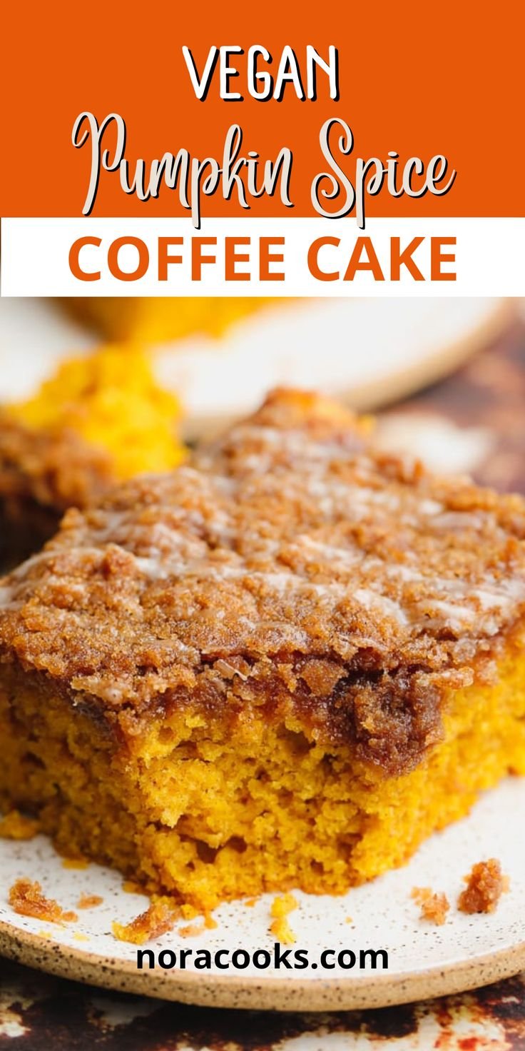Vegan Pumpkin Spice Coffee Cake