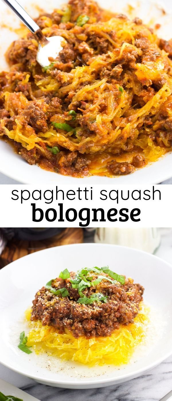 Hearty Spaghetti Squash Bolognese Recipe | Easy weeknight dinner recipes, Healthy pasta alternative, How to make spaghetti squash bolognese