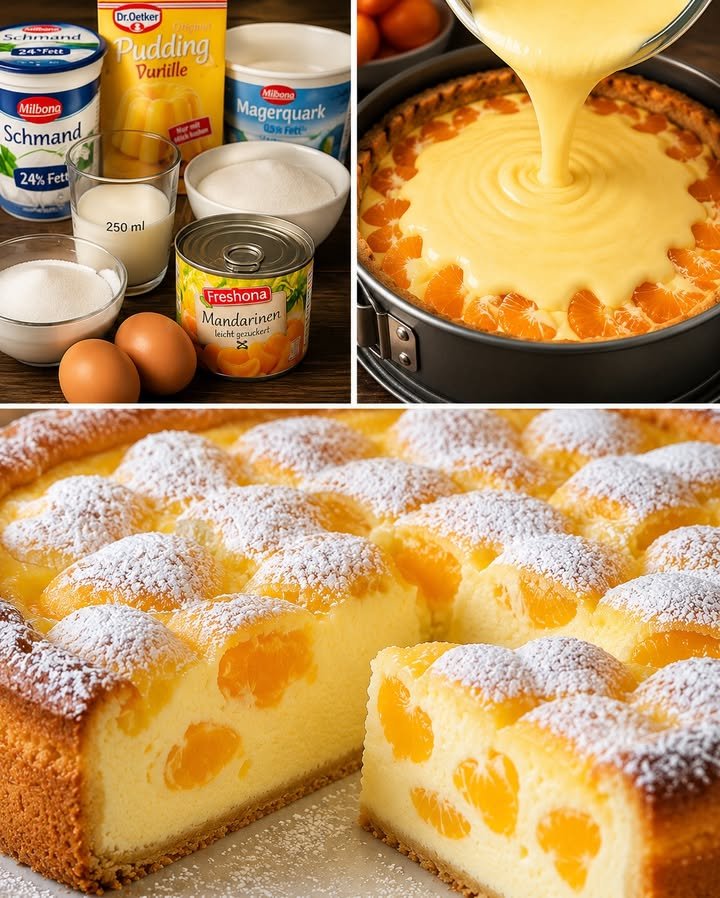 Mandarinen Quarkkuchen