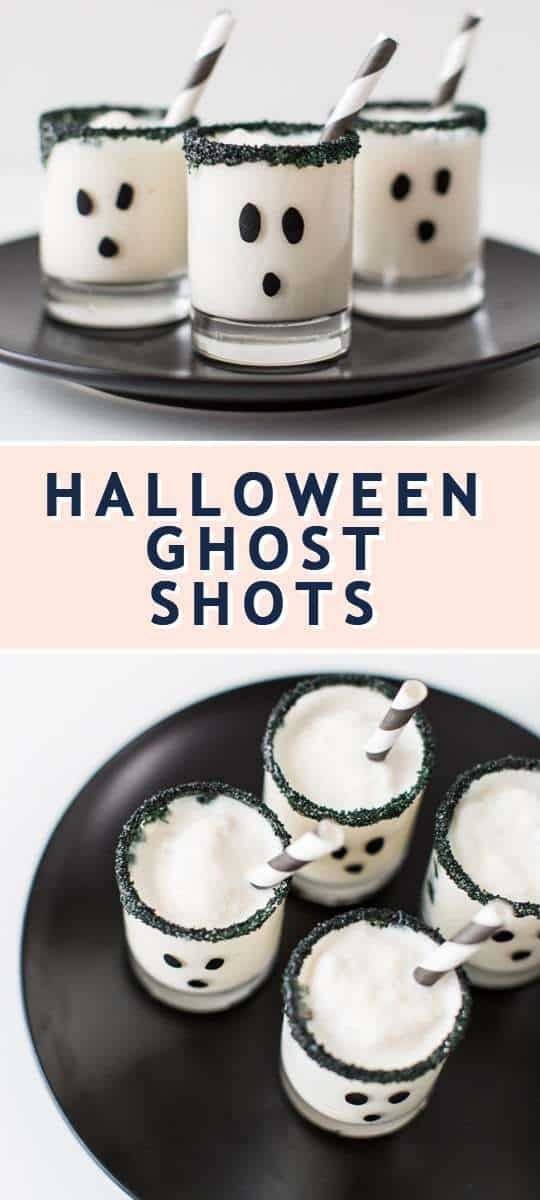 Halloween Shots Recipe: Ghoul's Guts Shots | Halloween cocktail recipes, Halloween ghost cocktails, Halloween ghost drinks