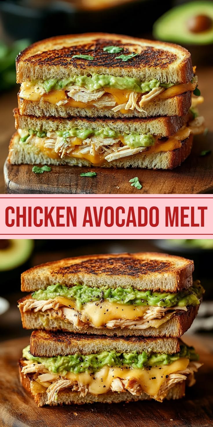 Chicken Avocado Melt Sandwich