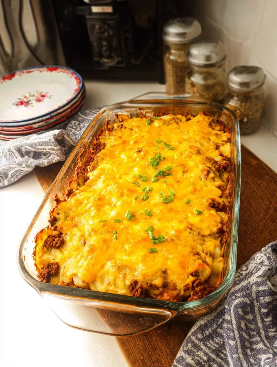 Ground Beef and Potato Casserole
