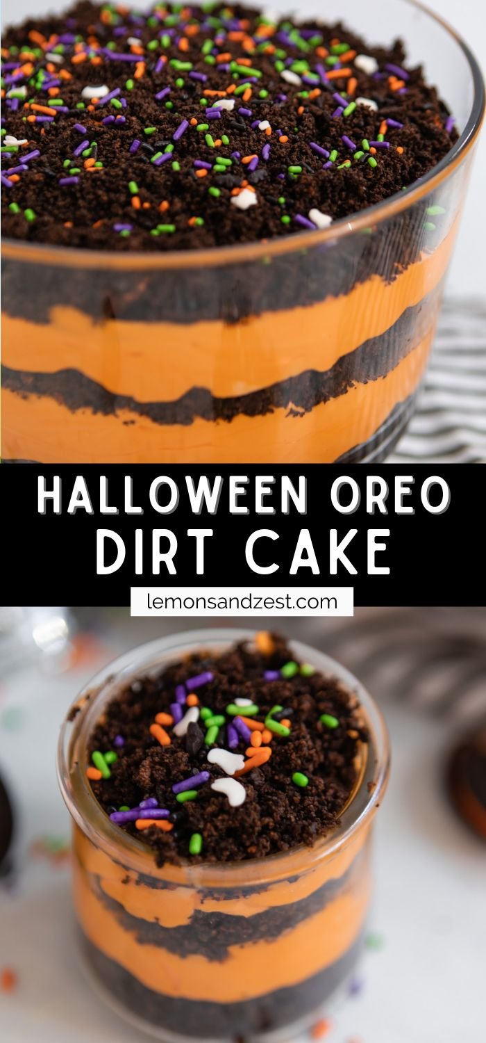 Easy Halloween Oreo Dirt Cake | Lemons + Zest