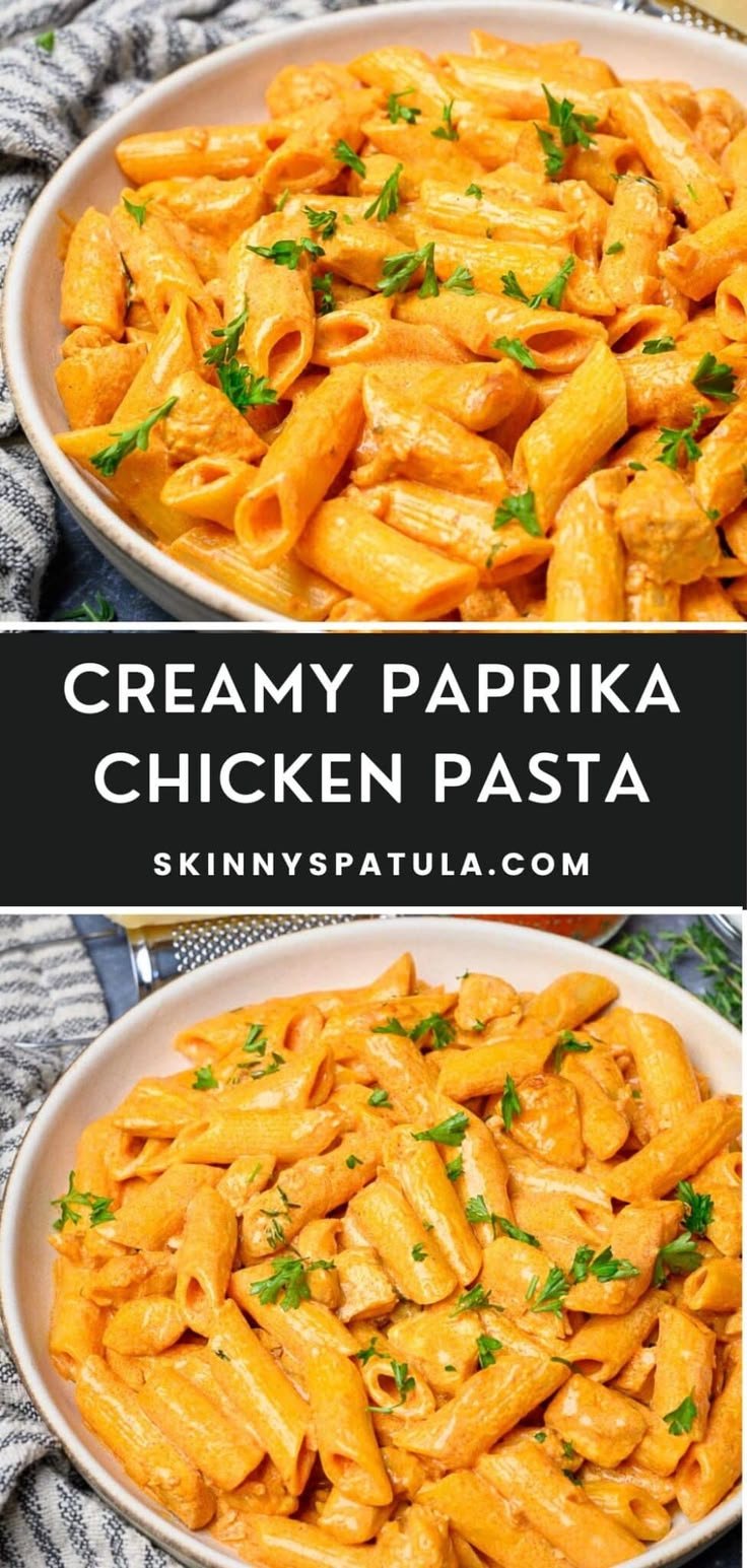 Creamy Paprika Chicken Pasta – Skinny Spatula