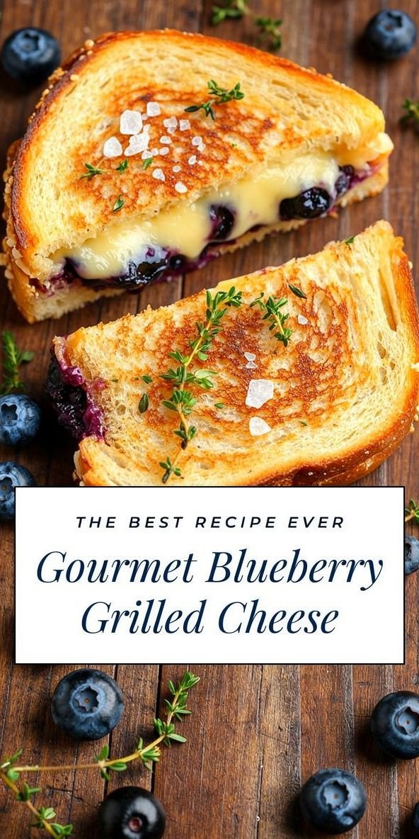 Sweet Blueberry Grilled Cheese Sandwich