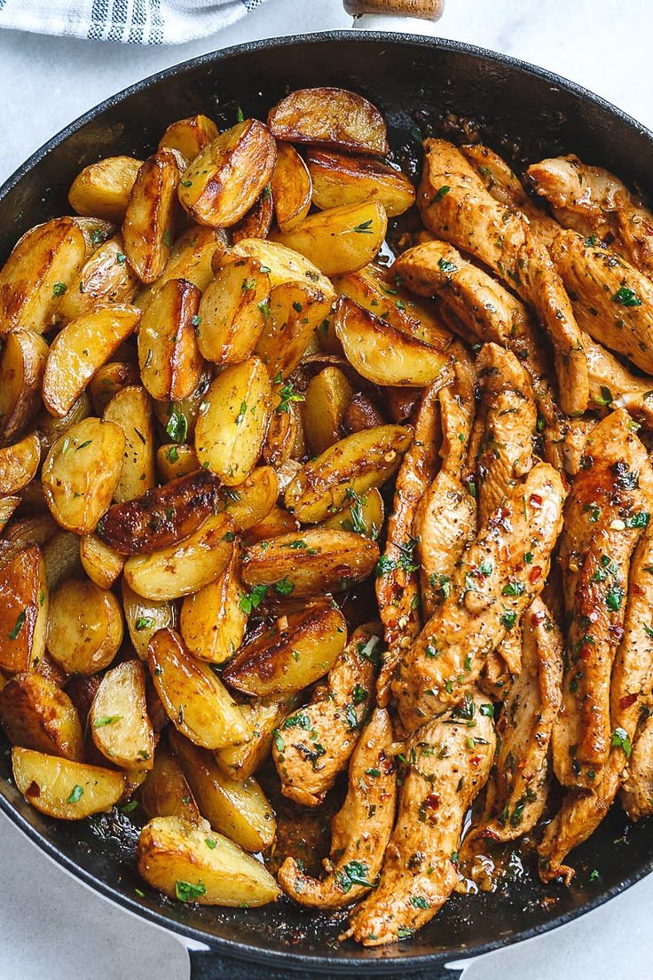 Garlic Butter Chicken and Potatoes Recipe – How To Make Garlic Butter Chicken Recipe