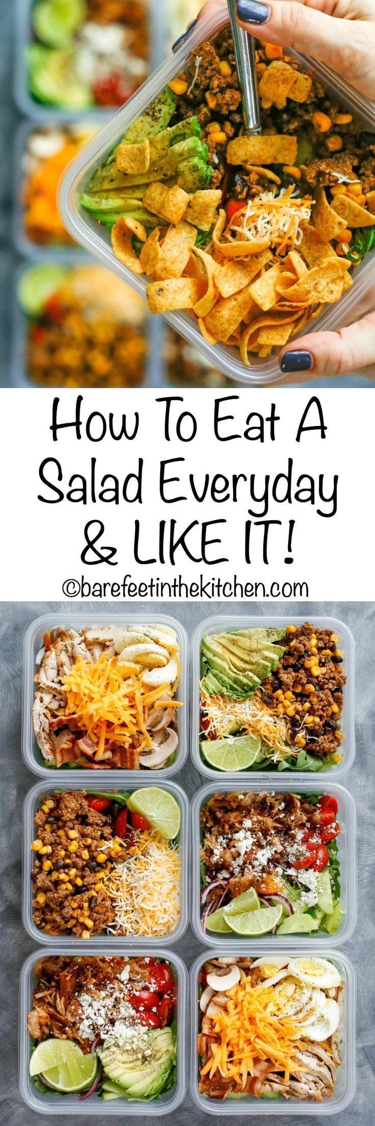 Enjoying Salad Every Day: Discover the Fritos Everyday Diet! | Easy Salad Prep Ideas, DIY Salads for Lunch, Salad Food Prep Ideas
