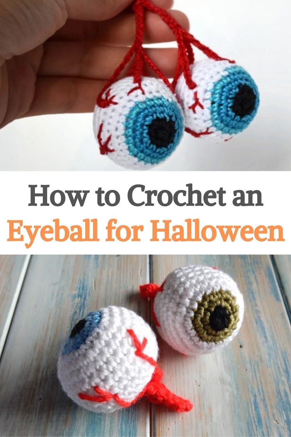 This Crochet Eyeball it's the Perfect Halloween Trick!