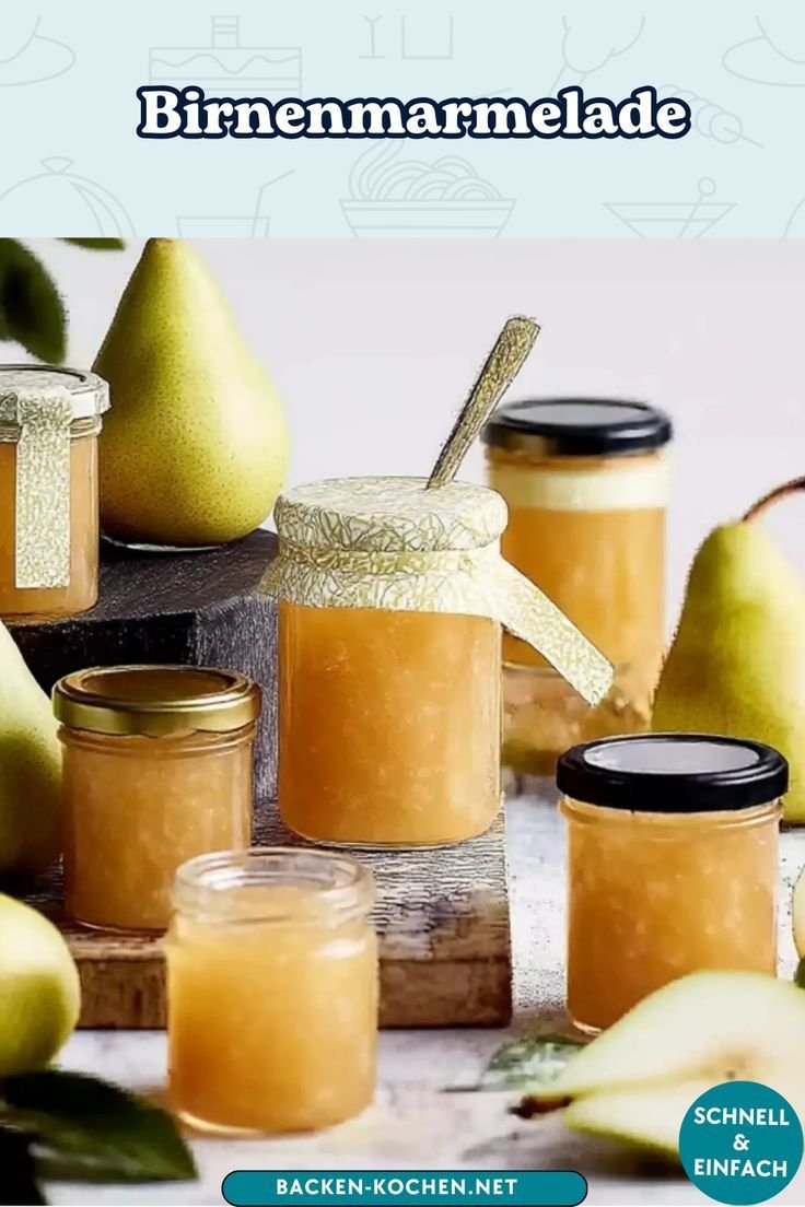 Weihnachtliche Birnenmarmelade – Einfaches Rezept für Geschenke