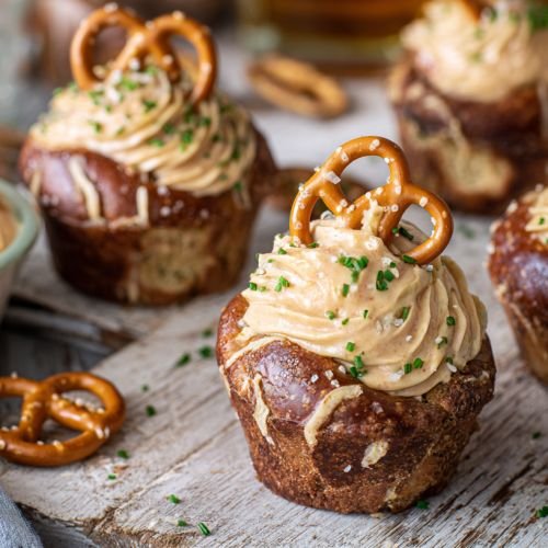 Diese herzhaften Cupcakes bringen dich direkt auf die Wiesn