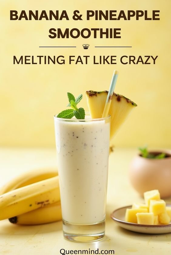 Banana & Pineapple Smoothie: Melting Fat Like Crazy - QueenMind
