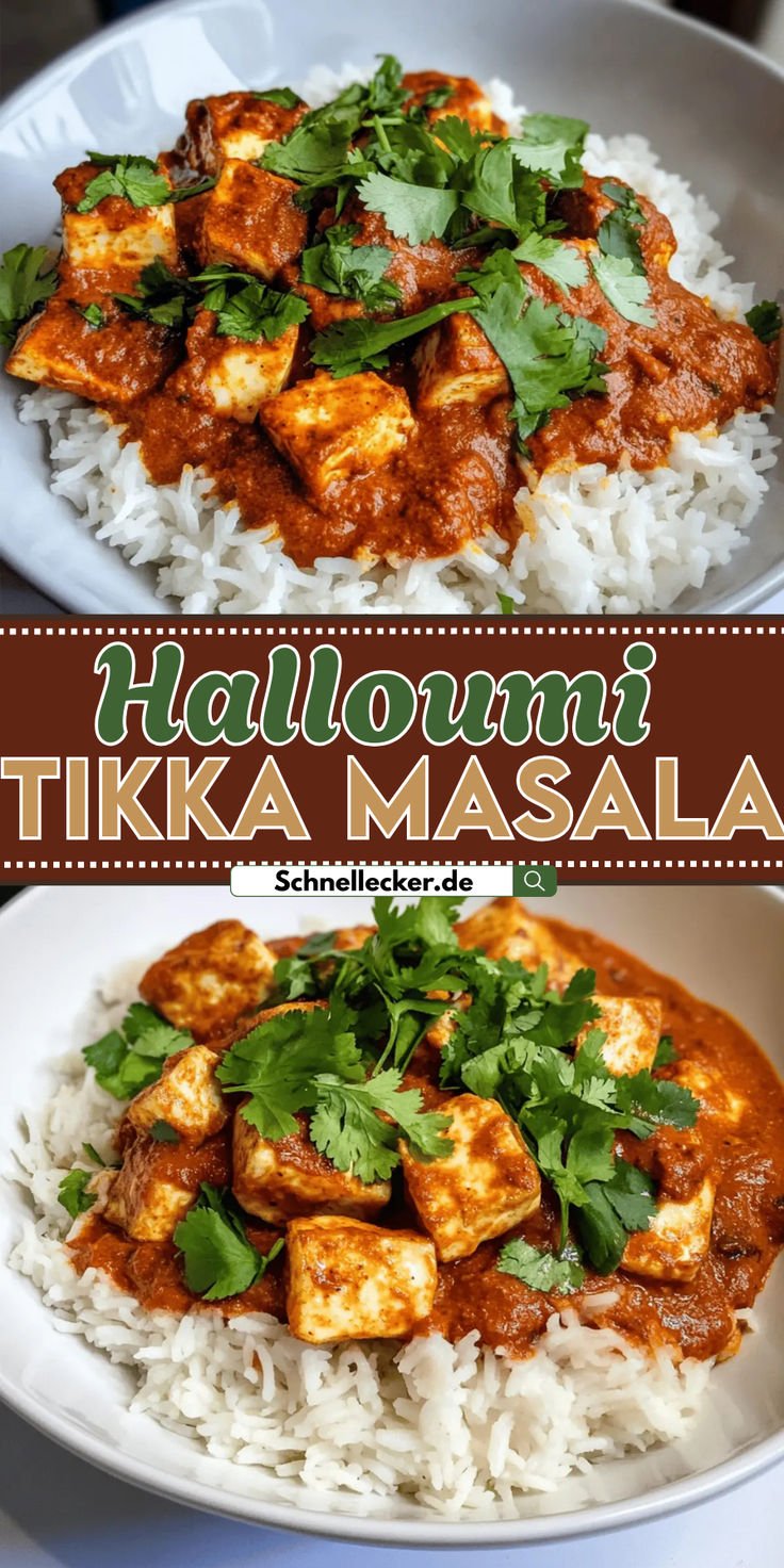 30-Minuten Halloumi Tikka Masala – würzig, cremig & vegetarisch