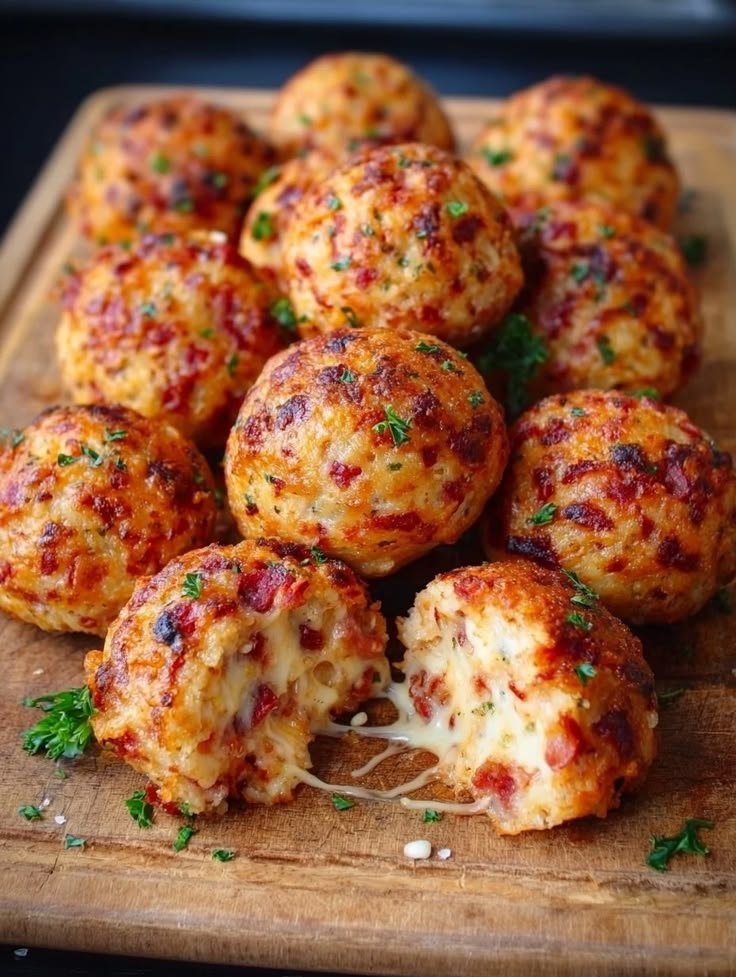 Knusprige Pizza Bällchen