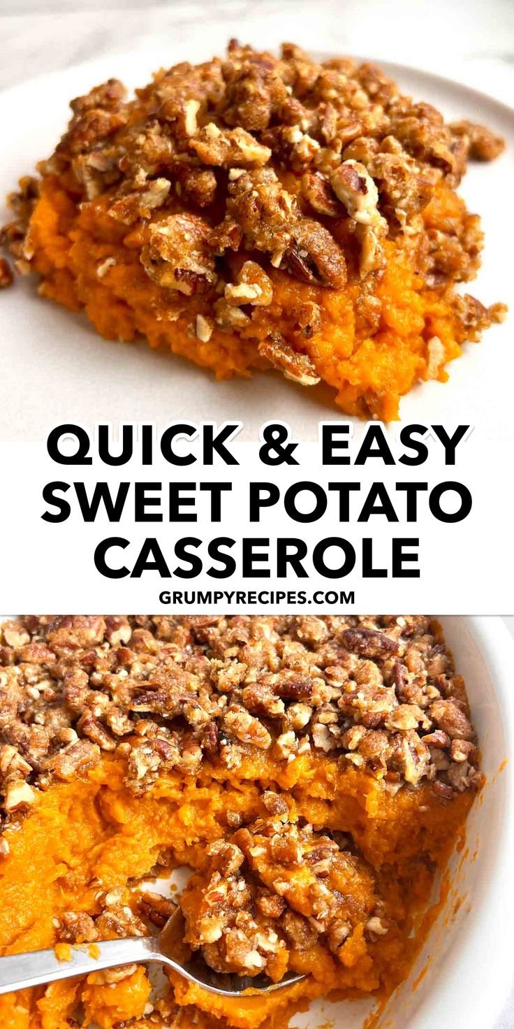 Quick and Easy Sweet Potato Casserole