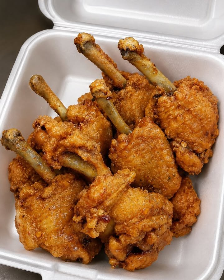 Poulet frit à l'ail croustillant