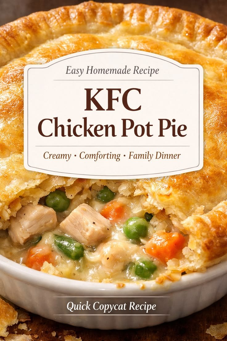 Easy Homemade KFC Chicken Pot Pie Recipe (Comfort Food Dinner)