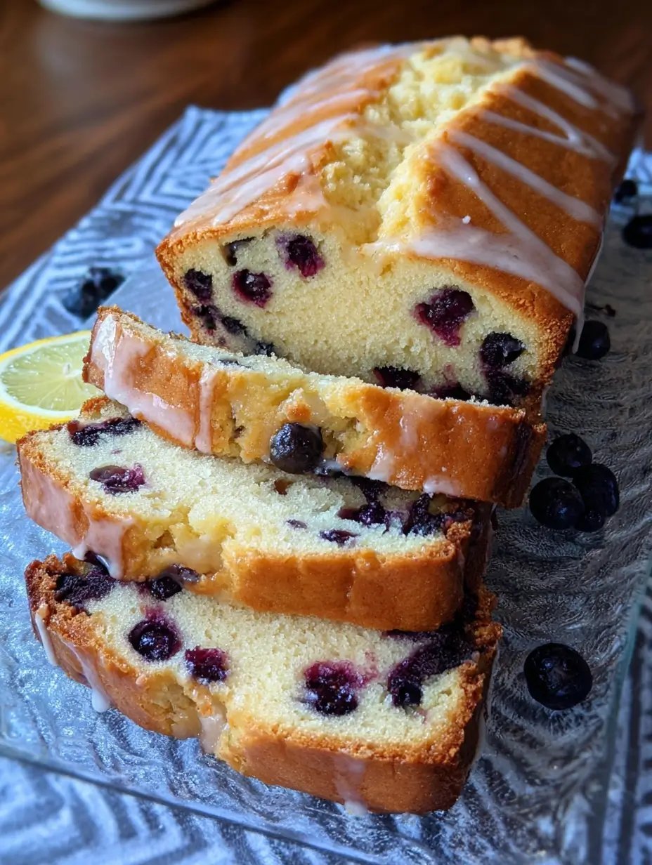 Lemon Blueberry Bread Cake