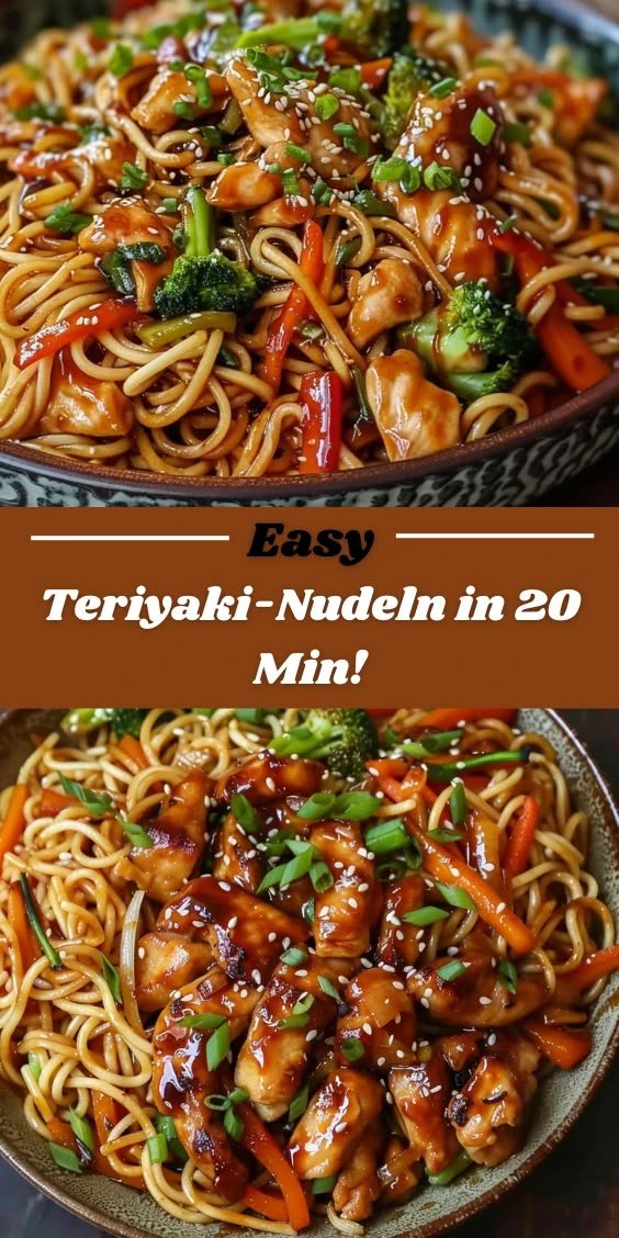 Hähnchen-Teriyaki-Nudeln – Einfach & So Lecker
