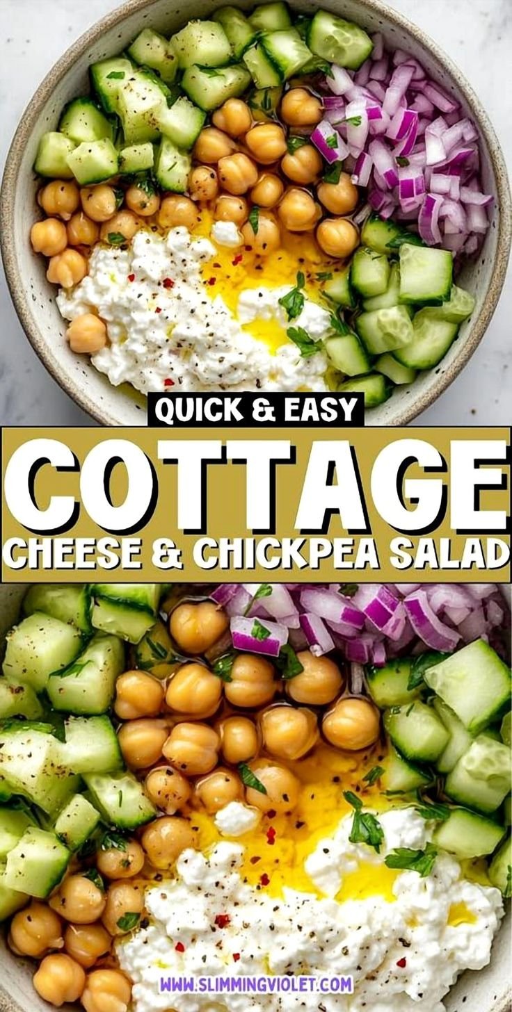 Cottage Cheese and Chickpea Salad