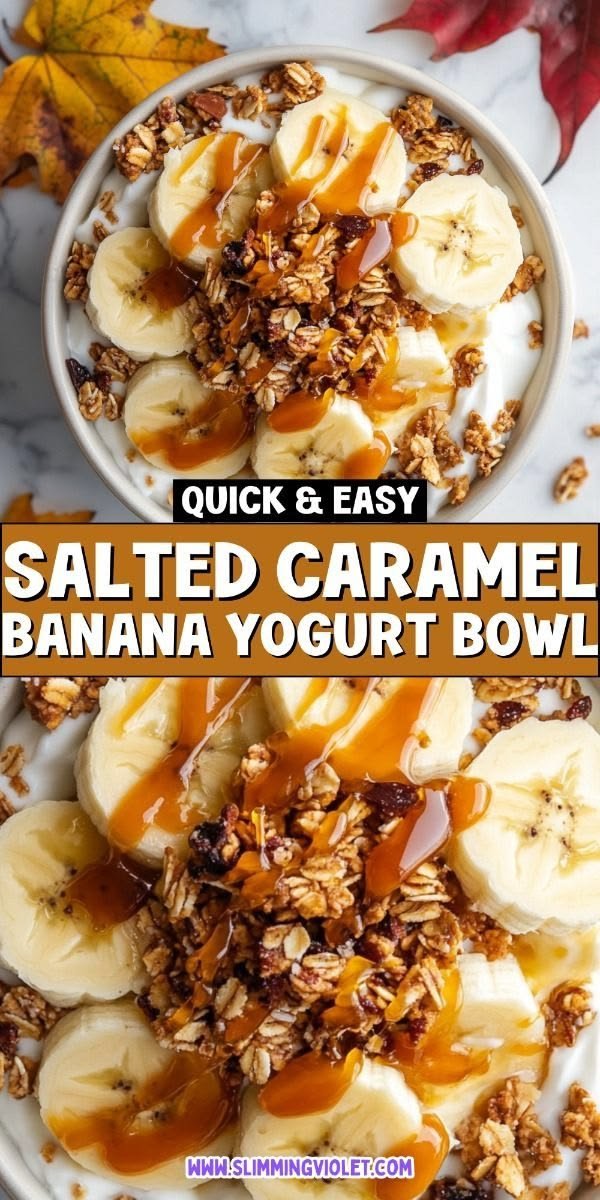 Healthy Salty Snacks with Granola | What to Make with Granola, Banana Yogurt Breakfast, Dessert Yogurt Bowl Ideas