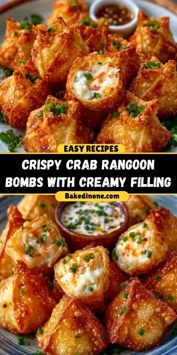 Crispy Crab Rangoon Bombs with Creamy Filling