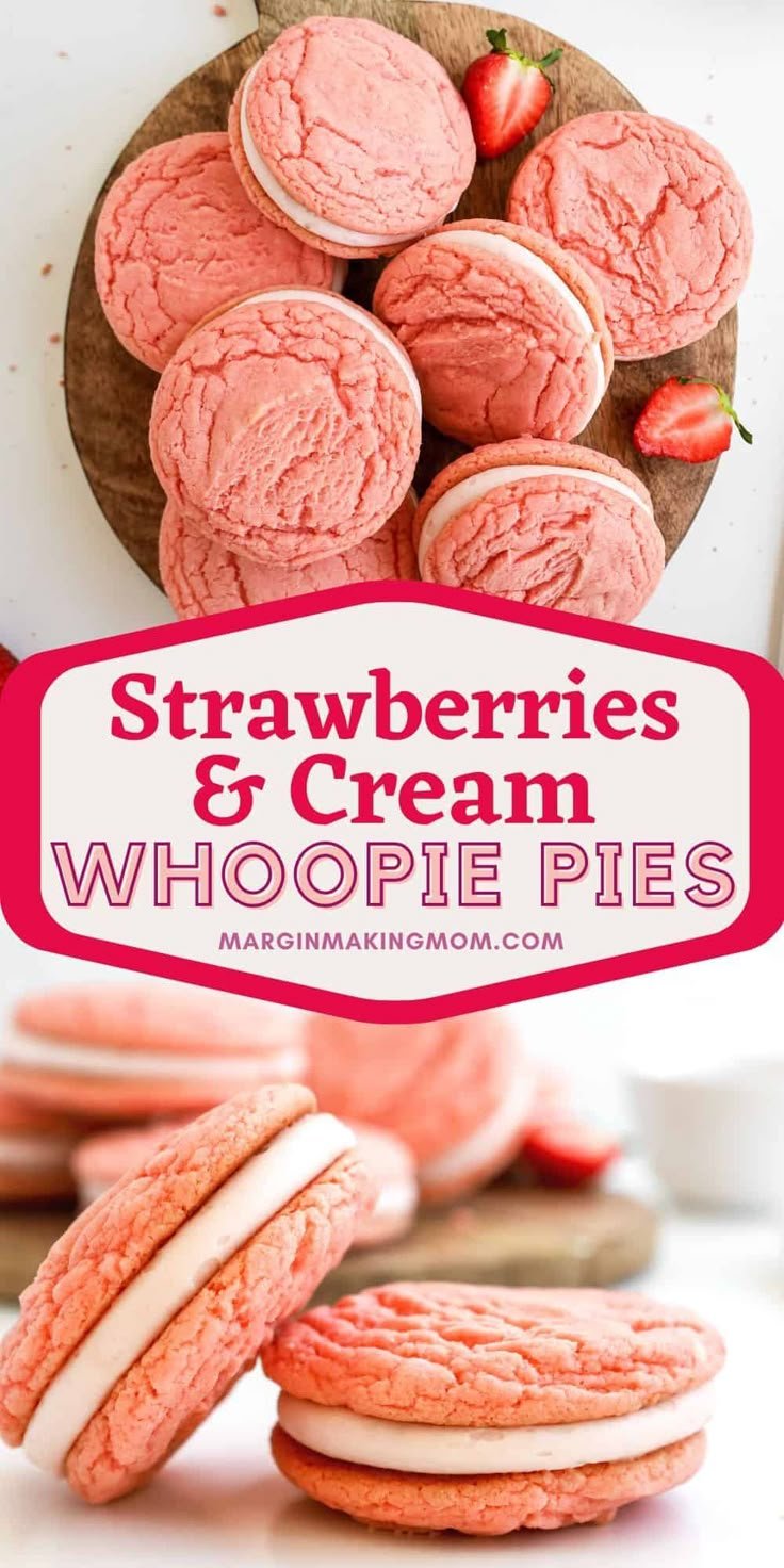 Strawberry Whoopie Pies
