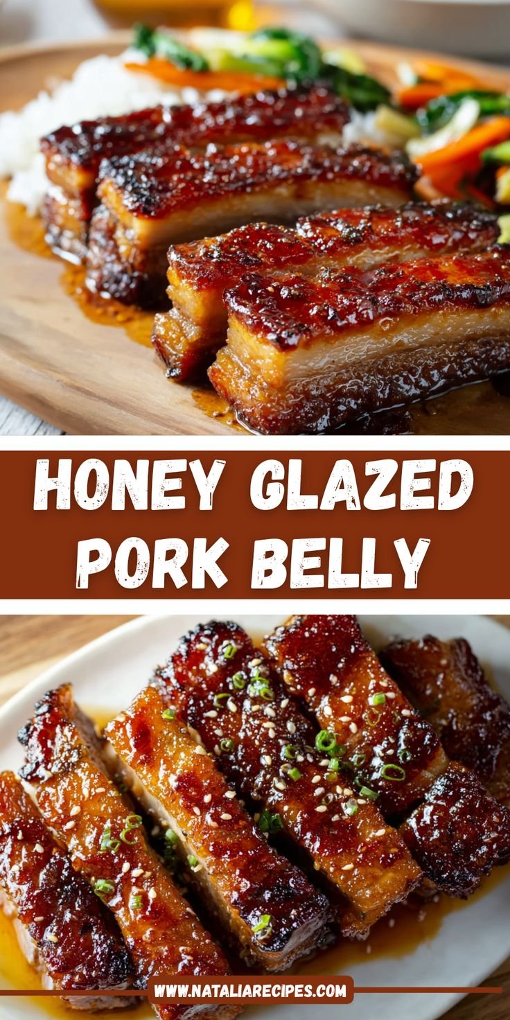 Savory Honey Glazed Pork Belly 🍯🥢 | Sticky & Tender