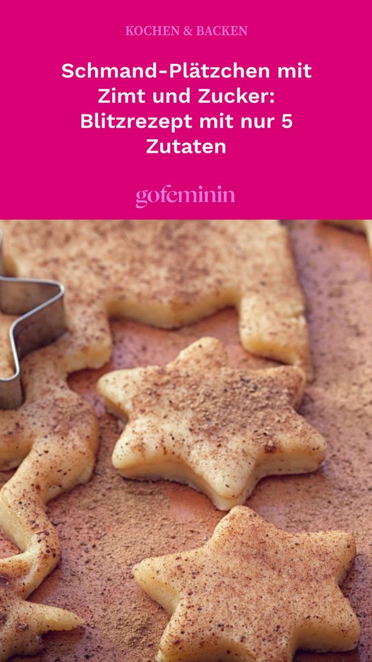 Schmand-Plätzchen mit Zimt und Zucker: Blitzrezept mit nur 5 Zutaten