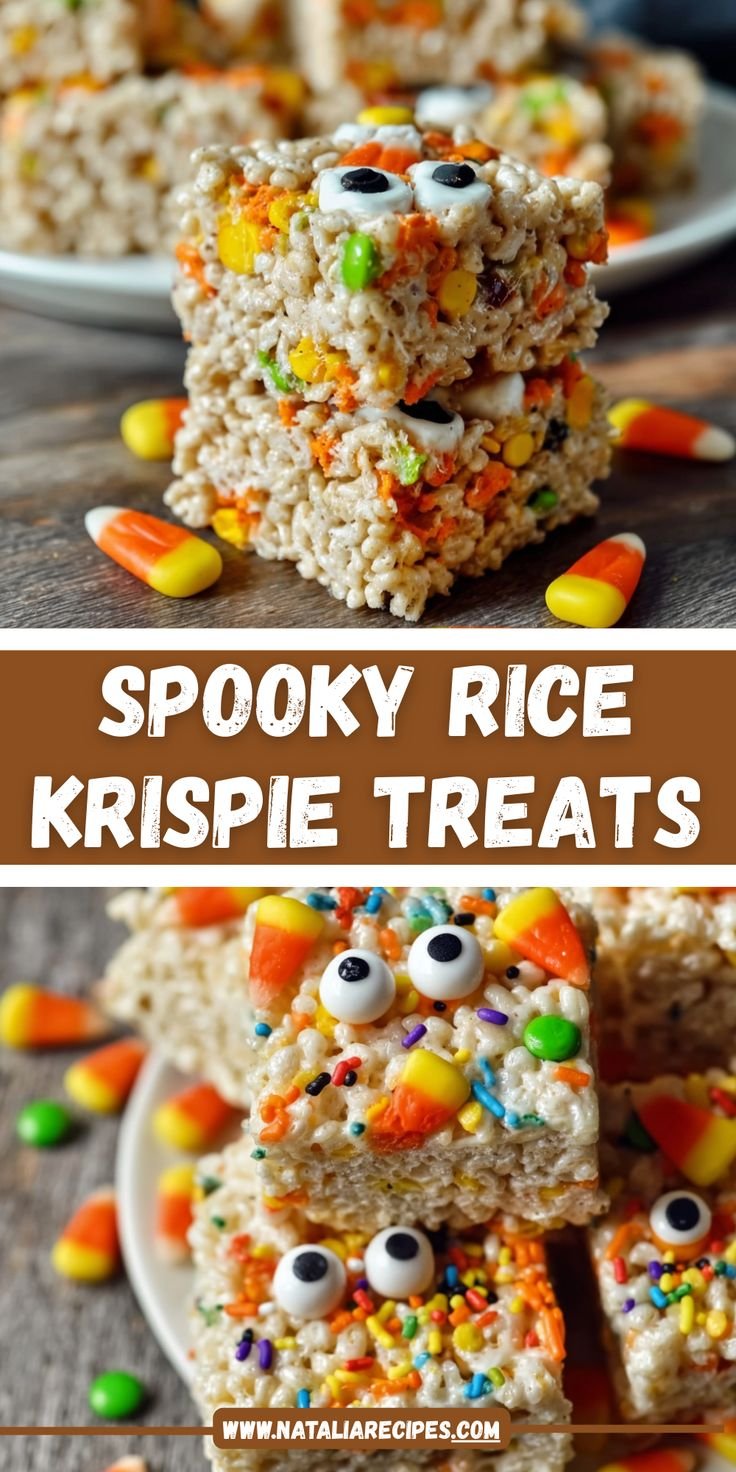 Halloween Rice Krispie Treats 👻🍬🎃