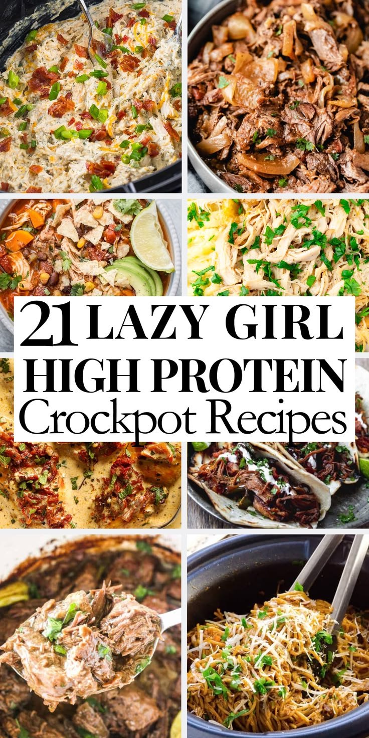 21 Lazy Girl High Protein Crockpot Recipes