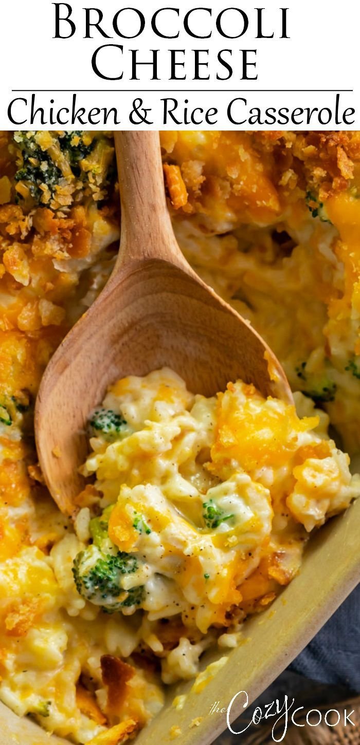 Broccoli Cheddar Chicken and Rice Casserole
