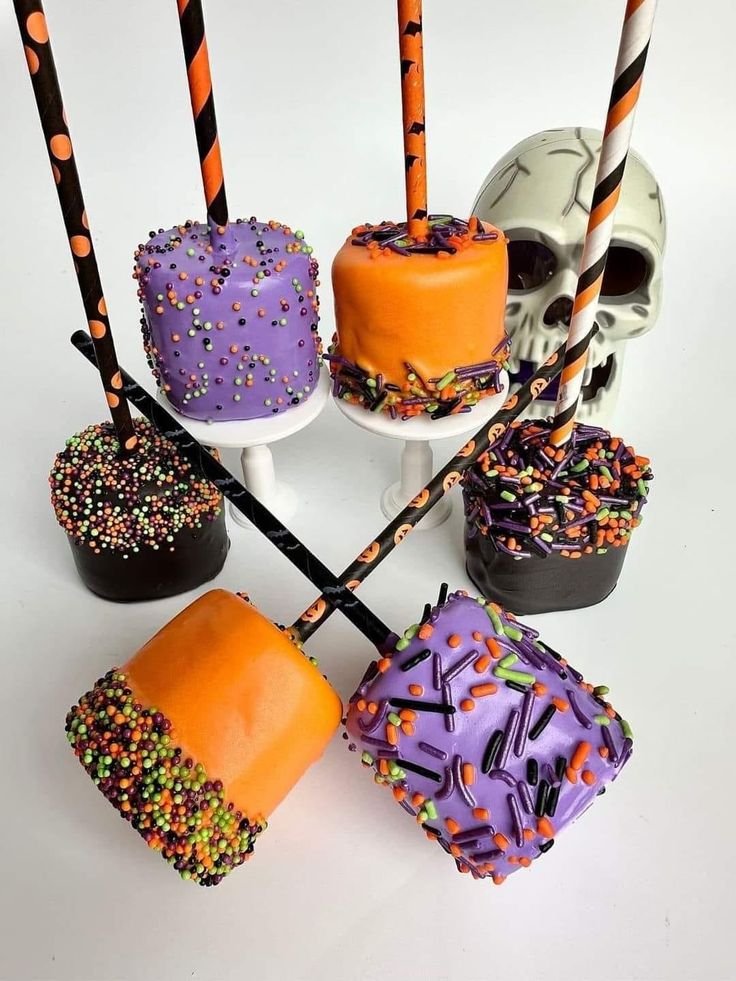 Fall halloween treats | Halloween candy treats, Halloween baking contest ideas, Halloween desserts
